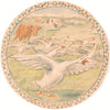 Køer og skræppende høns (udkast til keramisk fad) (1893)
