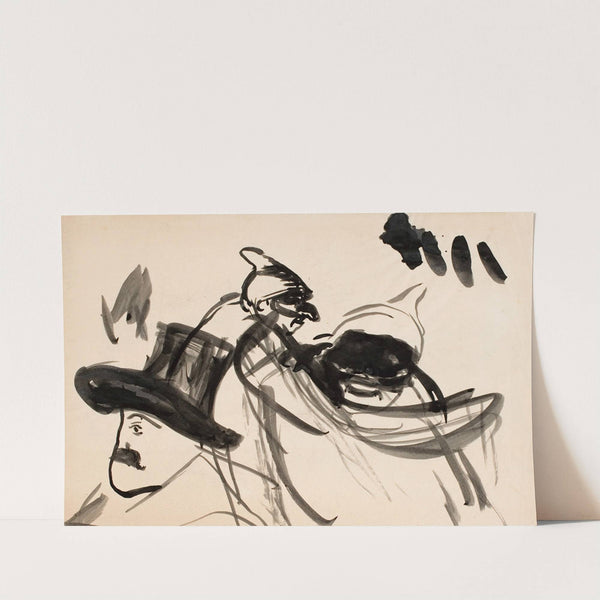 Kolme herraa by Magnus Enckell