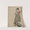 Komachi Washes the Book (from the series Seven Elegant Episodes from the Life of the Poetess Ono no Komachi) (early 1810s) by Kikukawa Eizan