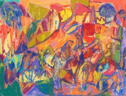 Komposition mit Landschaft und Figurengruppe (1930-1934)