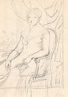 Kompositionsudkast til portrættet af grevinde Anna Joachima Danneskiol-Laurvigen, født Ahlefeldt_i sit 74. år (1790 – 1791)
