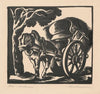 Koń z wózkiem (1925)