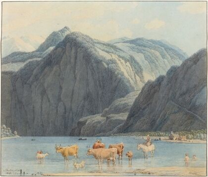 Königsee with the Cliffs of St. Bartholomëe