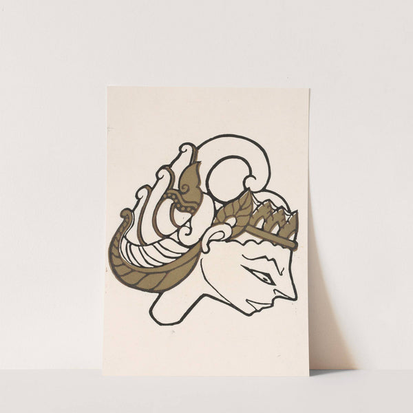 Kop van een wajangpop by Reijer Stolk