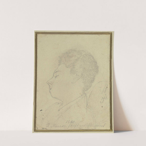 Kopf des Malers Jakob Maurer by Johann Heinrich Hasselhorst