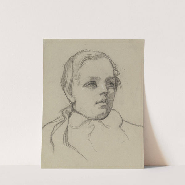 Kopf eines Jungen, halb nach rechts gewandt by Victor Müller