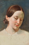 Kopf eines MÃ¤dchens mit braunem Haar (Studie zu ‘RÃ¼diger und Angelica’)