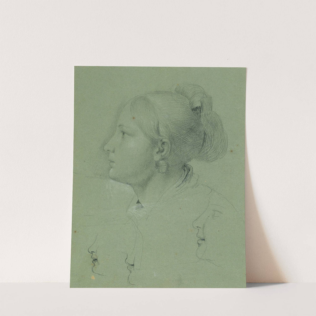 Kopf eines Mädchens (Studie zur 'Heimkehr des Landwehrmannes', 1817) by Johann Peter Krafft
