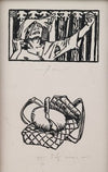 Koru-Kalevala, The Illustrated Kalevala; Poem XXXIII opening vignette, end vignette, not final version. (1922)