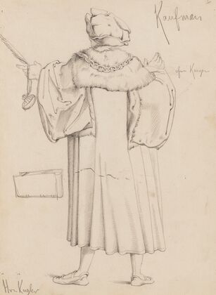 Kostümentwurf für den Festzug von 1879 (Makartfestzug) (1879)