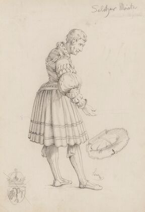 Kostümentwurf für den Festzug von 1879 (Makartfestzug) (1879)