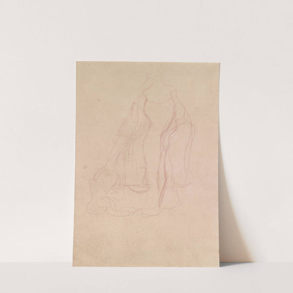Kostümstudie von vorne by Gustav Klimt
