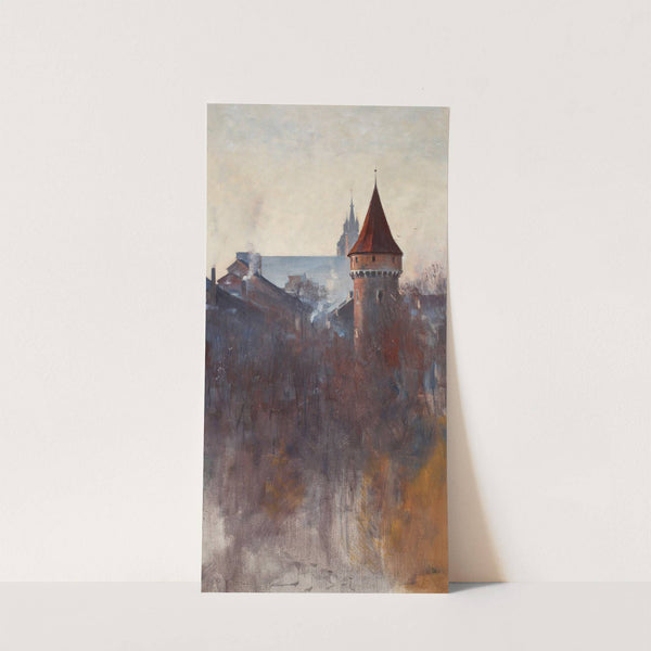 Kraków in the morning by Julian Falat