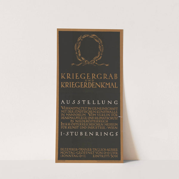 Kriegergrab und Kriegerdenkmal. Ausstellung (1916) by Christoph Reisser