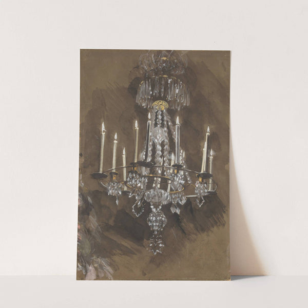 Kristallkronleuchter (1852) by Adolph von Menzel