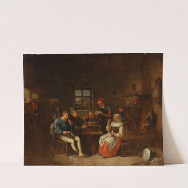 Kroscene med festende bønder by Egbert Van Heemskerck