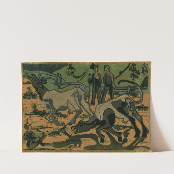 Kühe Im Frühling by Ernst Ludwig Kirchner