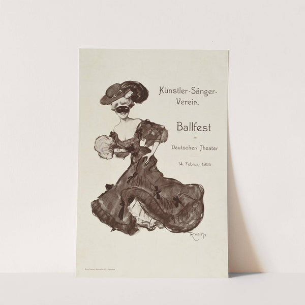 Künstler-Sänger-Verein. Ballfest im Deutschen Theater 14. Februar 1905 (1905) by Ferdinand von Reznicek