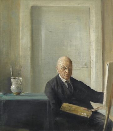 Kunstneren Ved Sit Staffeli (Self Portrait)