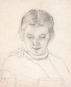 Kunstnerens søster, Elizabeth Zahrtmann, læsende (1865 - 1866)