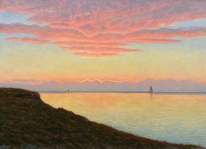 Küstenlandschaft im Abendrot (1900-1920)