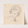 Kvindehoved med turban (1790 – 1799) by Jens Juel
