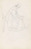 Kvinne med foldede hender (between 1844 - 1854)
