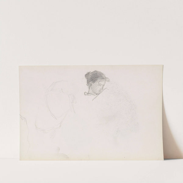 Kvinnehode; riss by Signe Scheel