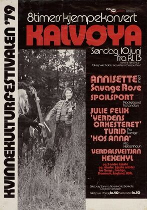 Kvinnekulturfestivalen ’79 – Kalvøya, 10. juni 1979 (1979)