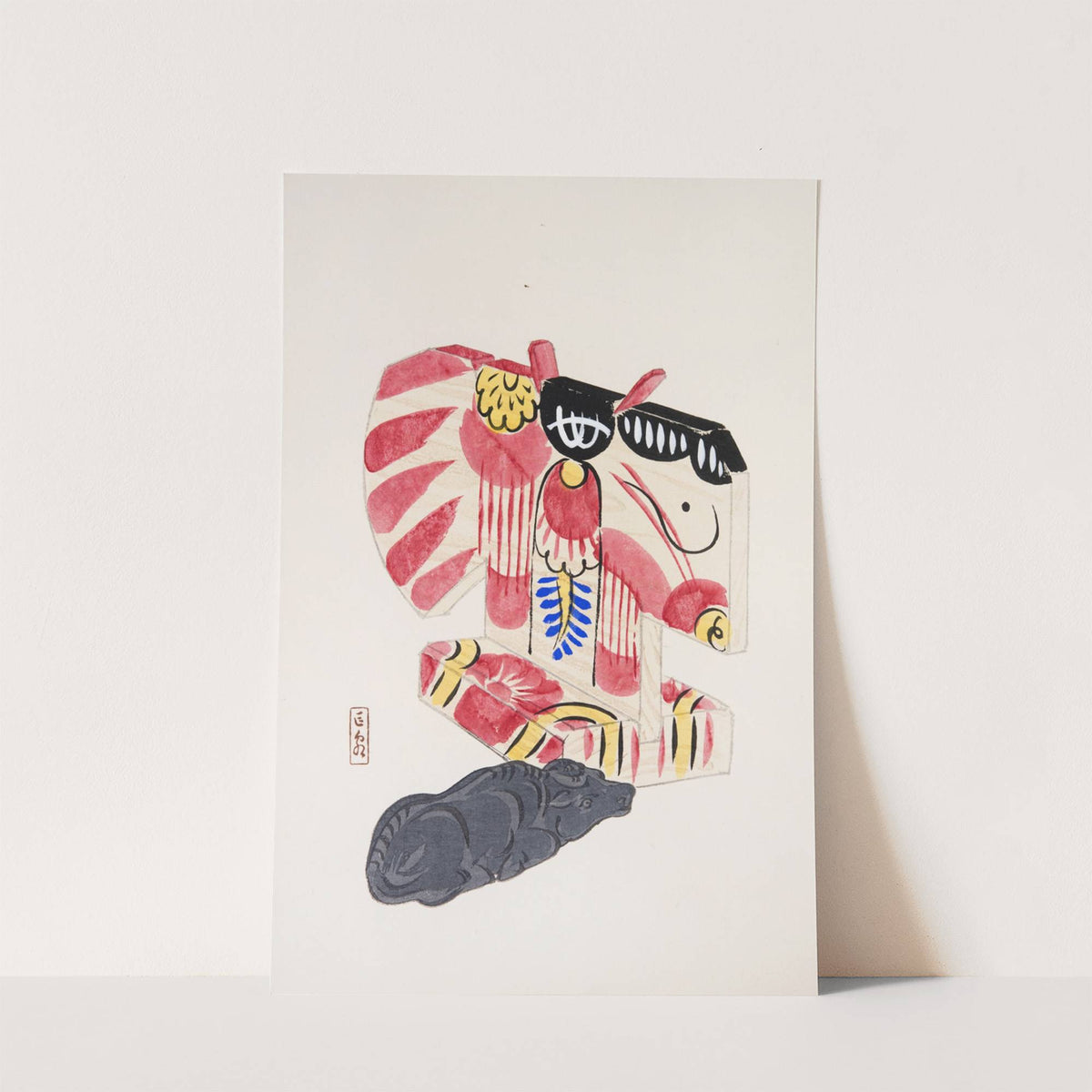 Kyosen’s Collected Illustrations of Japanese Toys Pl.030 by Kawasaki Kyosen