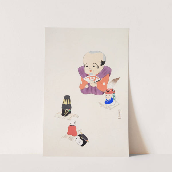 Kyosen’s Collected Illustrations of Japanese Toys Pl.078 by Kawasaki Kyosen