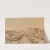 La Bastille en 1740 vue du côté du bastion (1915-1945) by Fédor Hoffbauer