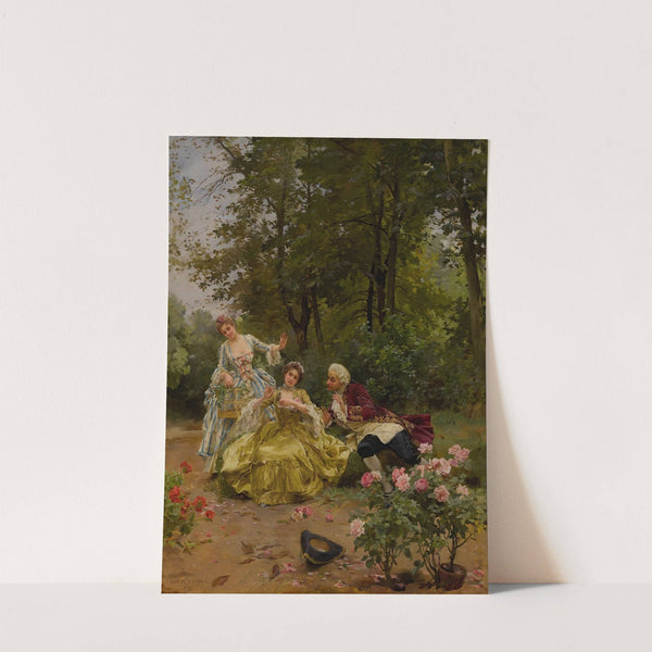 La becquée by Louis Marie De Schryver