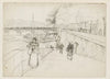 La berge de la Seine au pont des Arts
