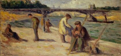 La berge du quai Malaquais (before 1936)
