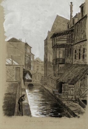 La Bièvre, impasse de la Photographie, 5ème arrondissement (1895-1905) — size preview