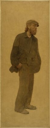La BouchÃ©e de pain; homme de trois-quarts coiffÃ© d’une casquette, mains dans les poches