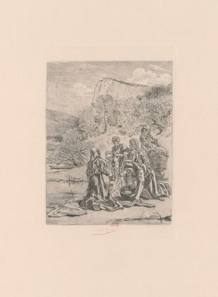 La buée d’automne en Ardennes (les laveuses) (1874)