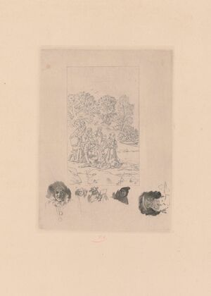 La buée, petite planche (les laveuses) (1874)