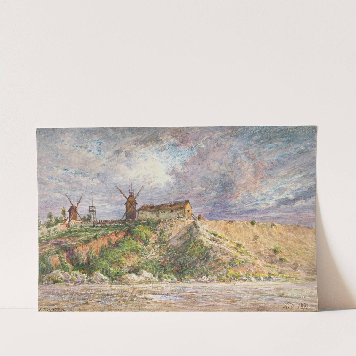 La Butte aux Moulins à Montmartre by Jean-Baptiste-François Arnaud-Durbec