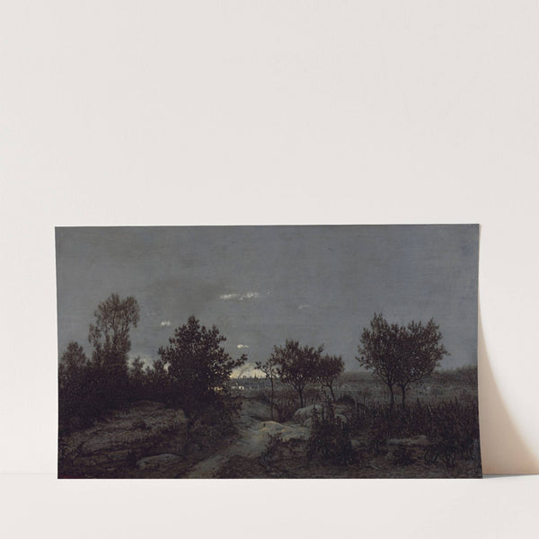 La campagne au lever du jour (1859) by Théodore Rousseau