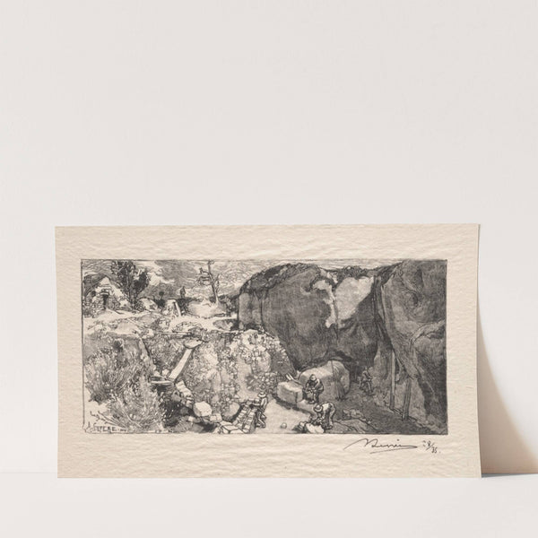 La Carrière de grès (1890) by Auguste Louis Lepère