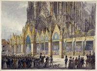 La cathédrale de Reims le jour du sacre de Charles X, en 1825 (1825)