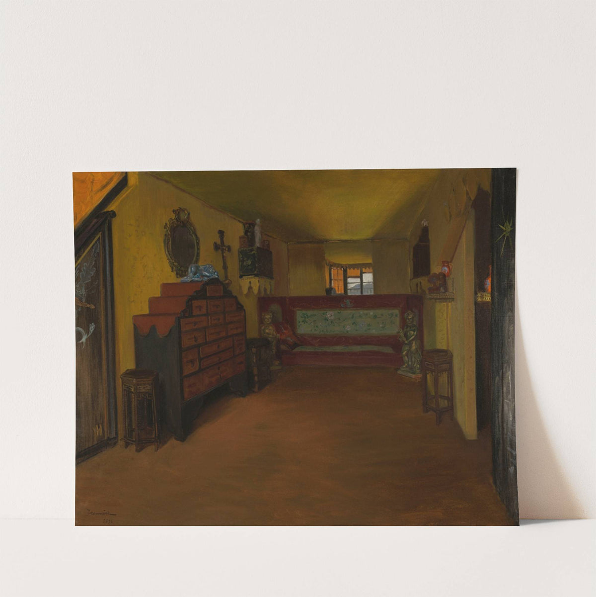 La chambre à coucher de Victor Hugo à Hauteville House by Pierre Georges Jeanniot