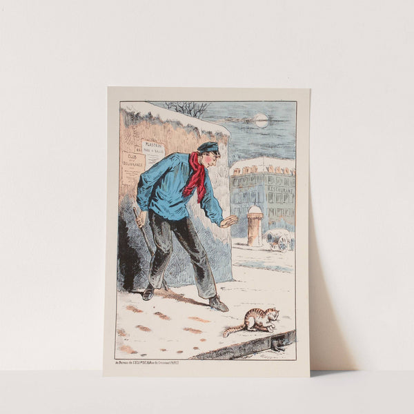 La chasse au dîner. Un clou chasse l’autre. (1871) by Draner