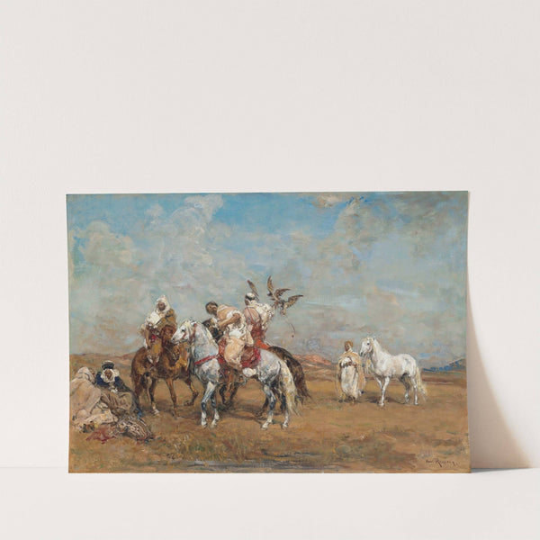 La chasse au faucon by Henri Émilien Rousseau