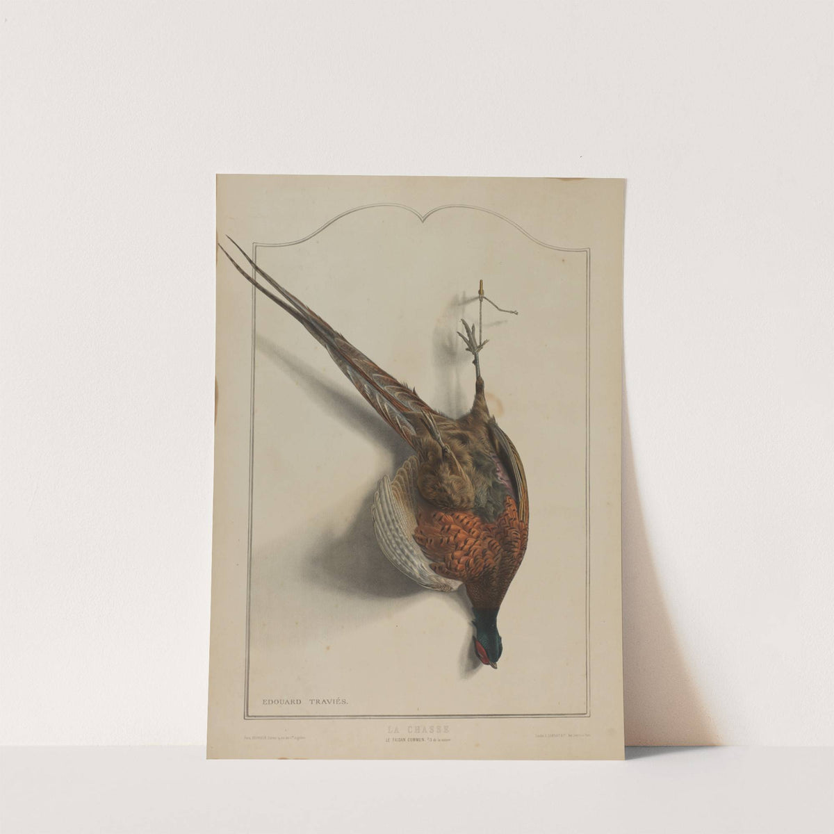 La Chasse; Le Faisan Commun by Édouard Traviès