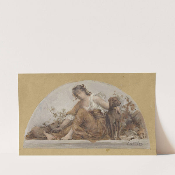 La Chasse ou L&#8217;Automne (1893) by François Lafon