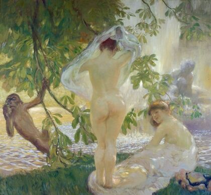 La chemise enlevée, baigneuses