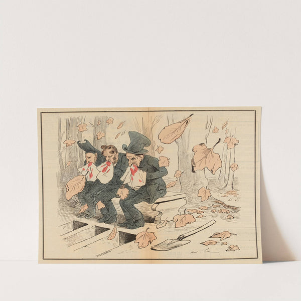 La chute des feuilles (1878) by André Gill